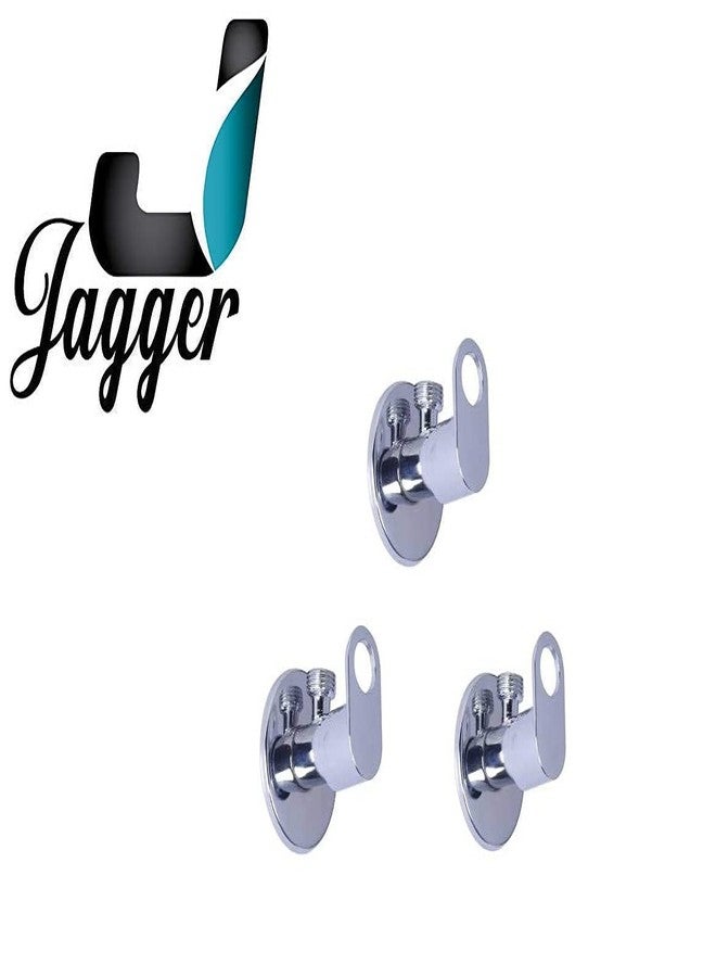 JAGGER صمام زاوية قرص نحاسي من جاغر JAV2208 أوريو للحمام، صمام زاوية جداري للحمام، صمام زاوية لحوض الغسيل، صمام زاوية نحاسي لحوض الغسيل مع شفة مجانية وشريط تفلون، مجموعة من (3) - Image 2